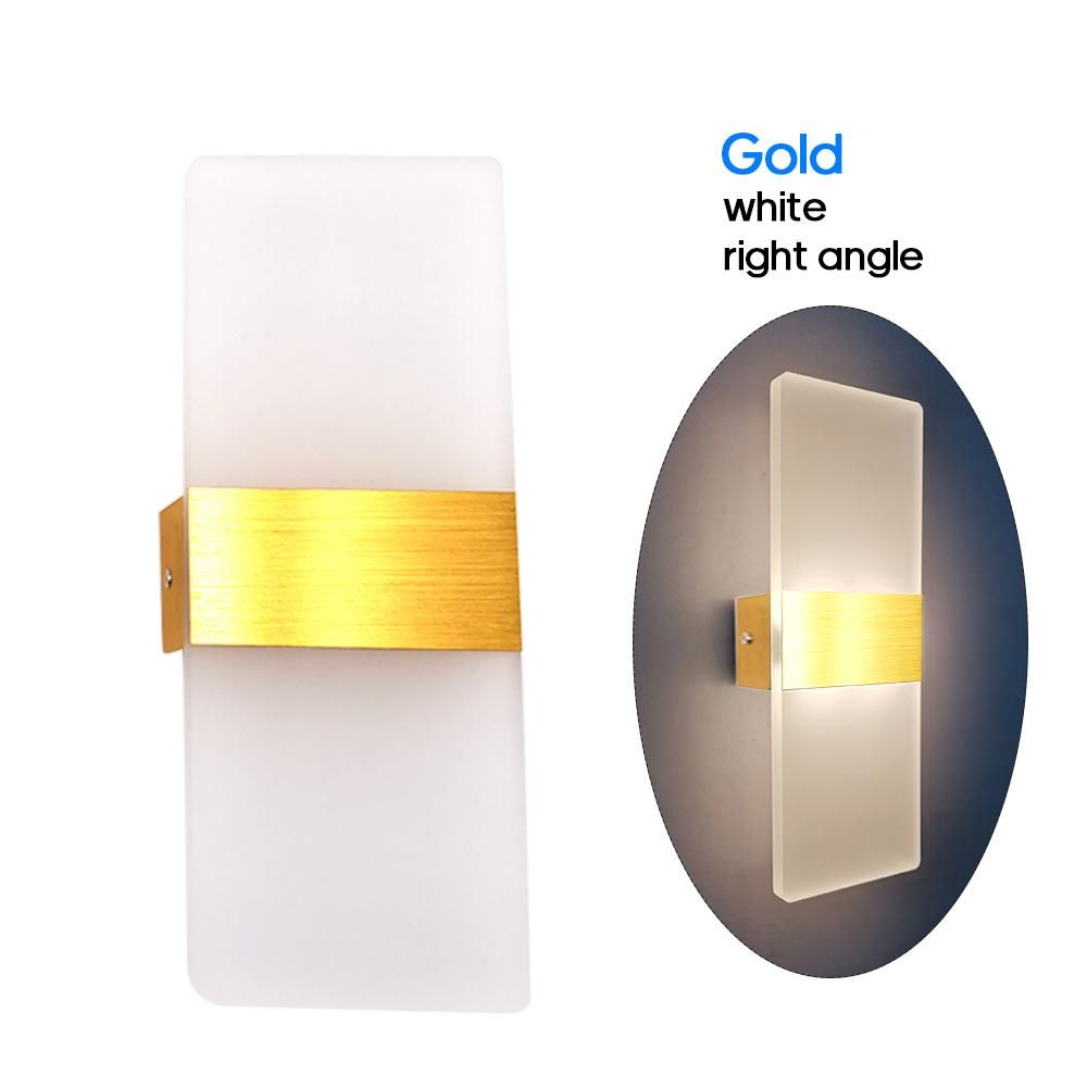 AC 85-265V 6W Modern Wall Sconce Up Down Lamp Acrylic LEDs Wall Mounted Lights Indoor Lighting for Bedroom Balcony Hallway Corridor Stairs