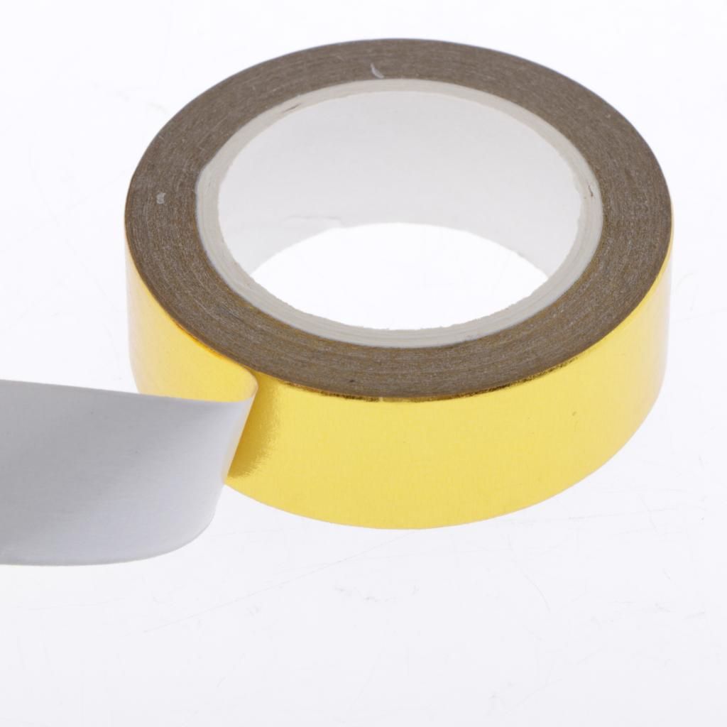 3 Rolls  Washi Paper Tape Sticky For Golden