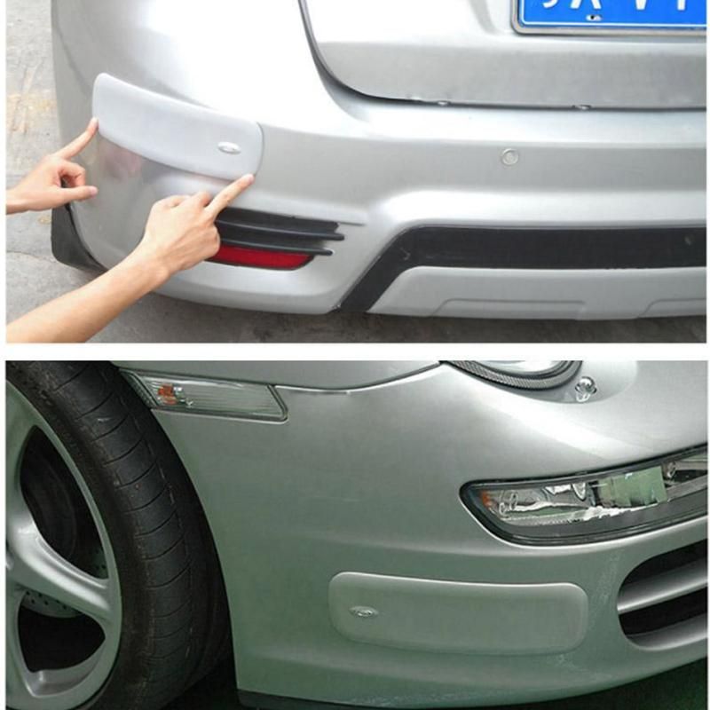 2Pcs Car Bumper Protector Guard Strip Auto Anti-collision Strip Bumper Corner Guard Protector Anti-rub Car Sticker
