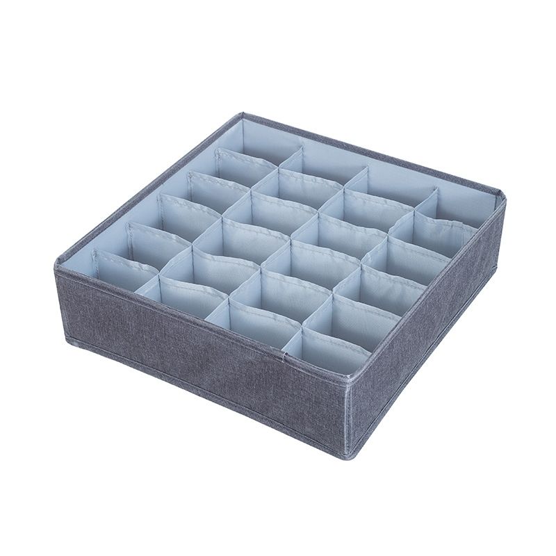 Wardrobe Underwear Organizer, Spec:  24 Grids (Gray)