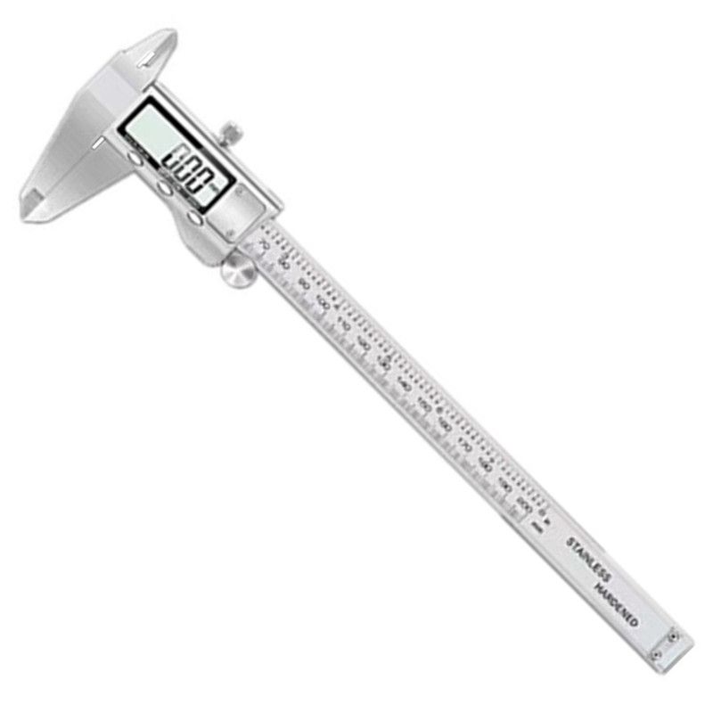 Digital Caliper Micrometer Depth Ruler Stainless Steel 200mm