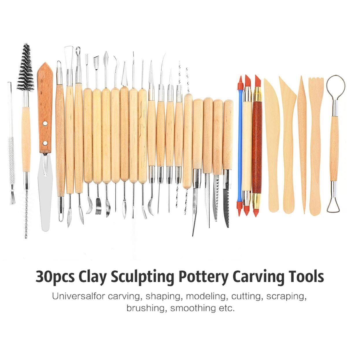 NEW 30pc Clay Sculpting Set Carving Pottery Tools Shapers Polymer Modeling