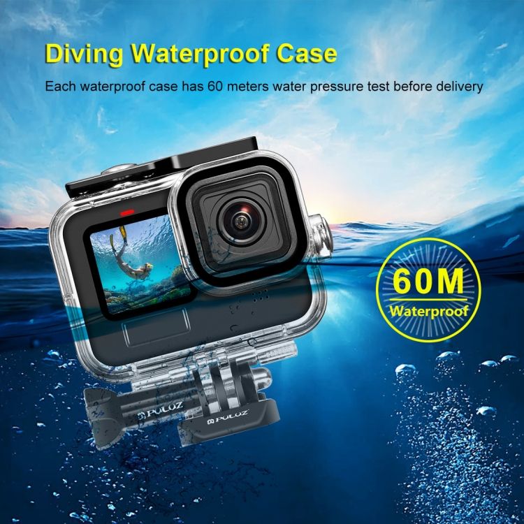 For GoPro HERO10 Black /9 Black 60m Waterproof Case