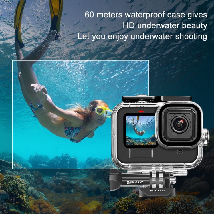 For GoPro HERO10 Black /9 Black 60m Waterproof Case