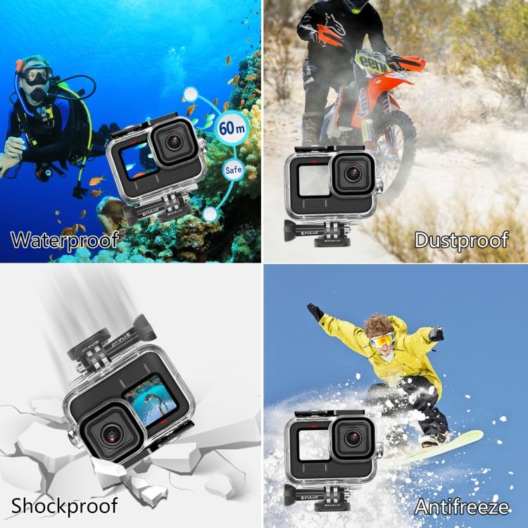 For GoPro HERO10 Black /9 Black 60m Waterproof Case