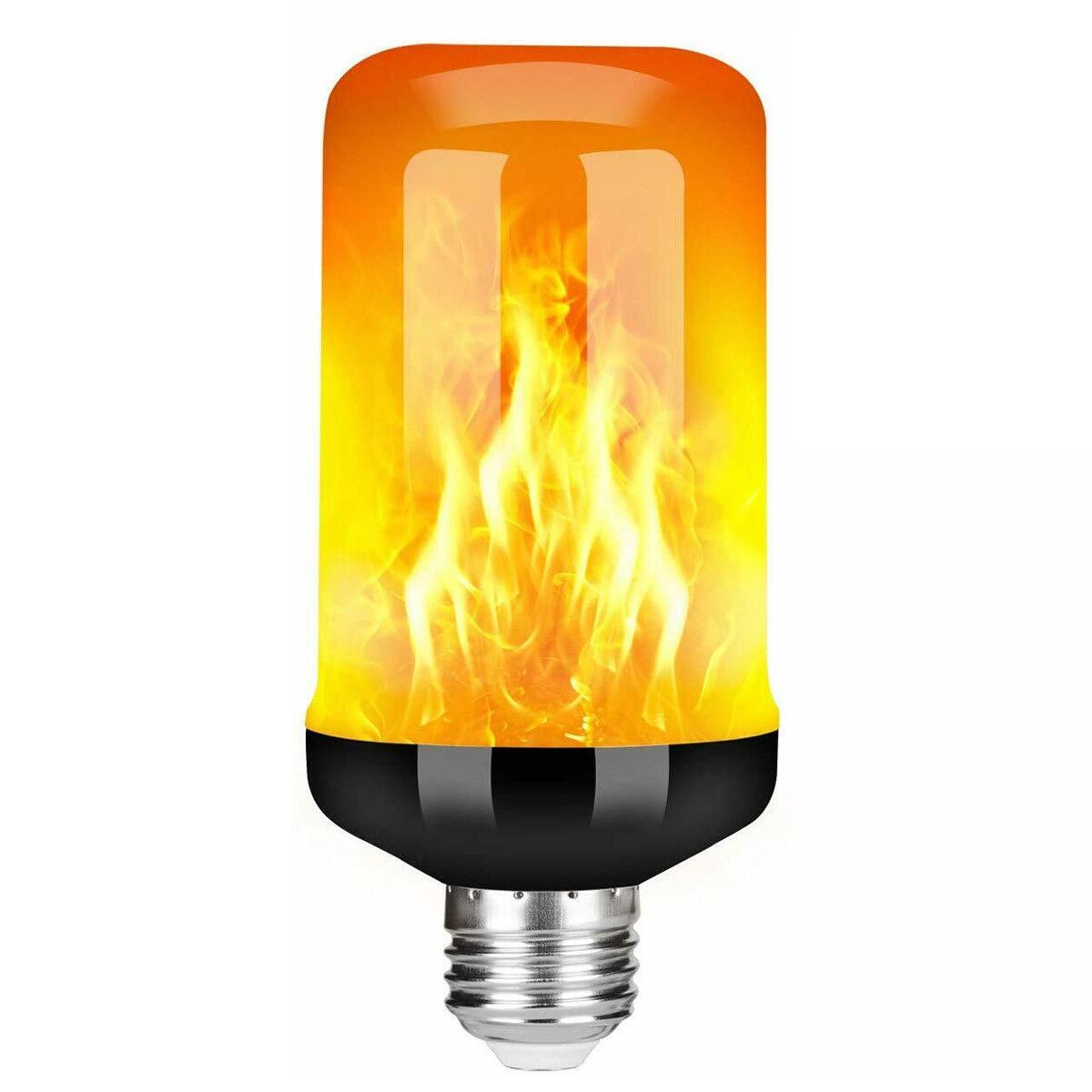 E27 7W Led Flame Effect Light Bulb Flickering Flame Bulb Lamp Home Decor Black