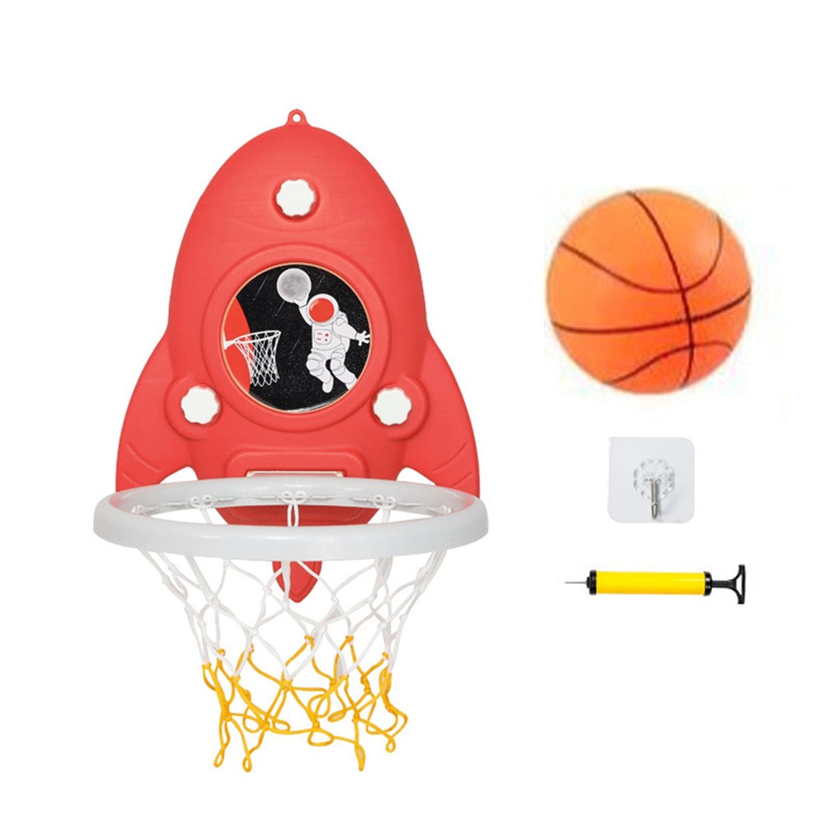 Kids Sports Toy Hoop Set with Balls&Ball Pump Ha