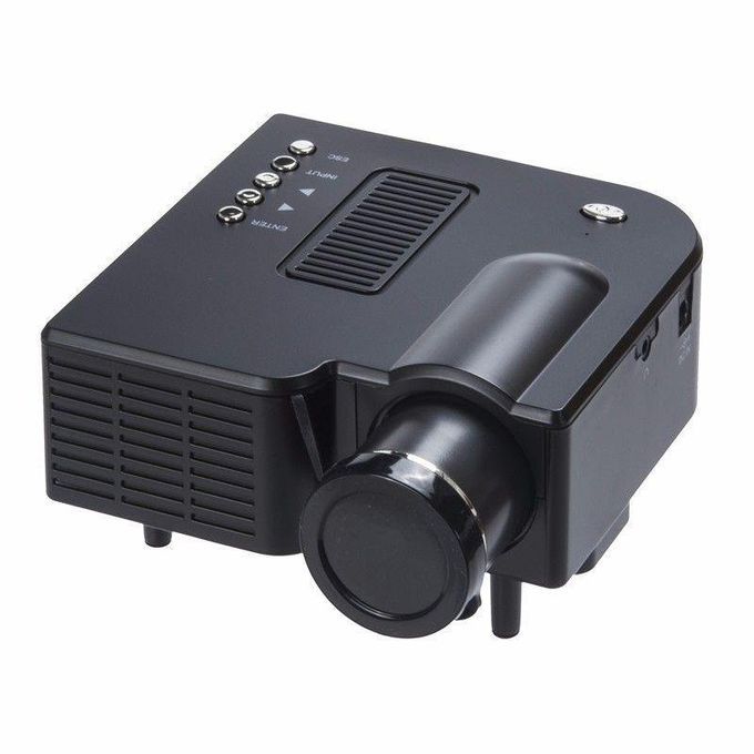 LED LCD (QVGA) Mini Video Projector-Black