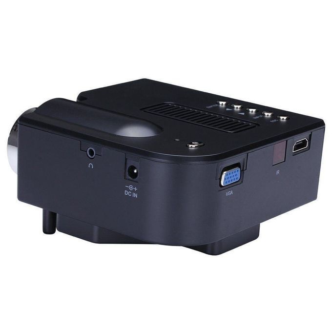 LED LCD (QVGA) Mini Video Projector-Black