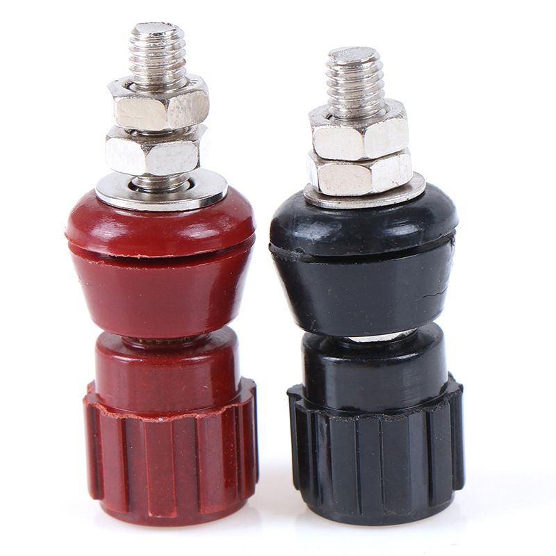 1pair Red Black 5MM Copper Posts Terminal Blocks Power