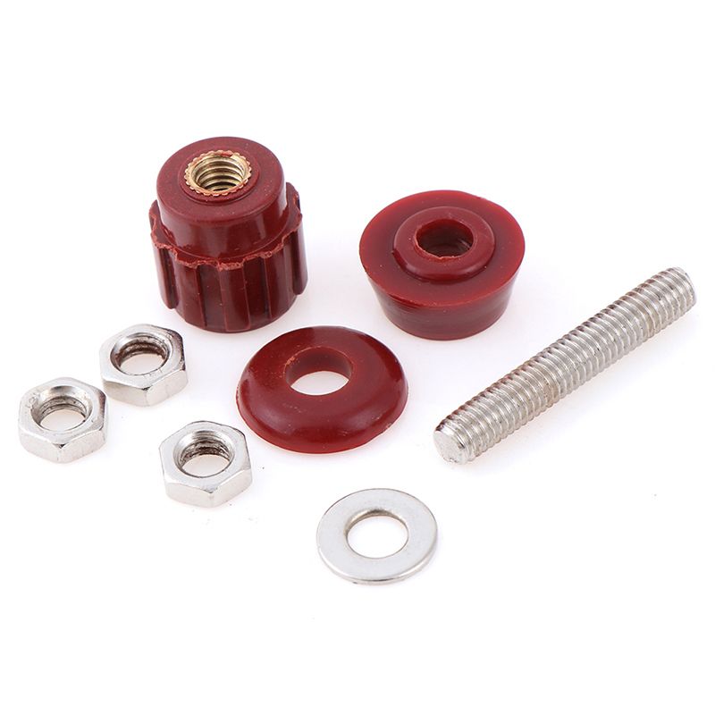 1pair Red Black 5MM Copper Posts Terminal Blocks Power