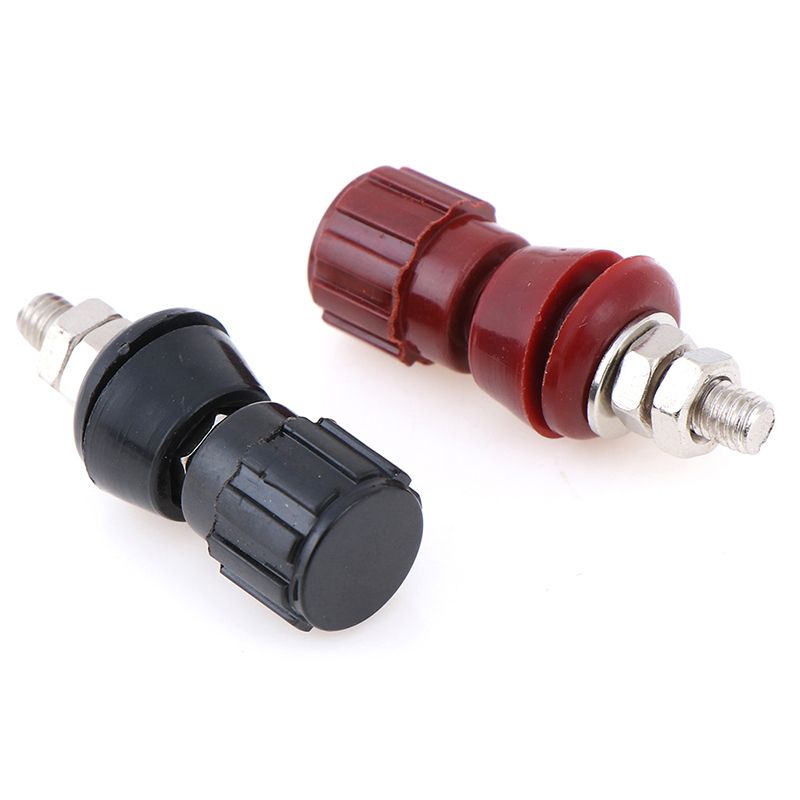 1pair Red Black 5MM Copper Posts Terminal Blocks Power