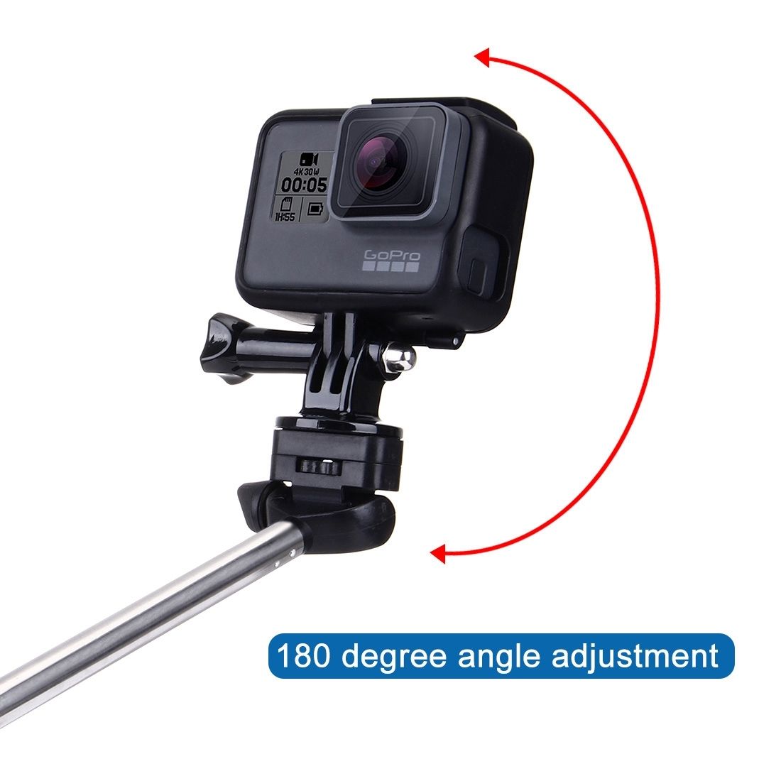 Extendable Hand Held Selfie Monopod For GoPro HERO5 /4 Session /4 /3+ /3 /2 /1, Length: 22.5-100cm