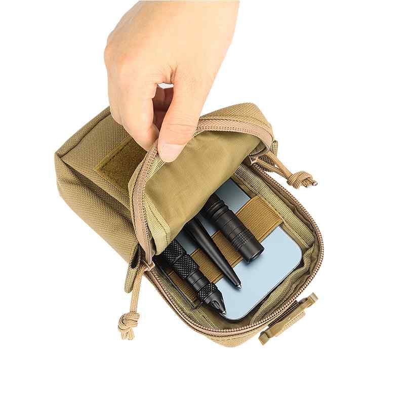 Shoulder Strap Sundries Bags For Backpack Accessory Pack Key Flashlight Phone Pouch Molle Outdoor Camping EDC Tools Bag SAB