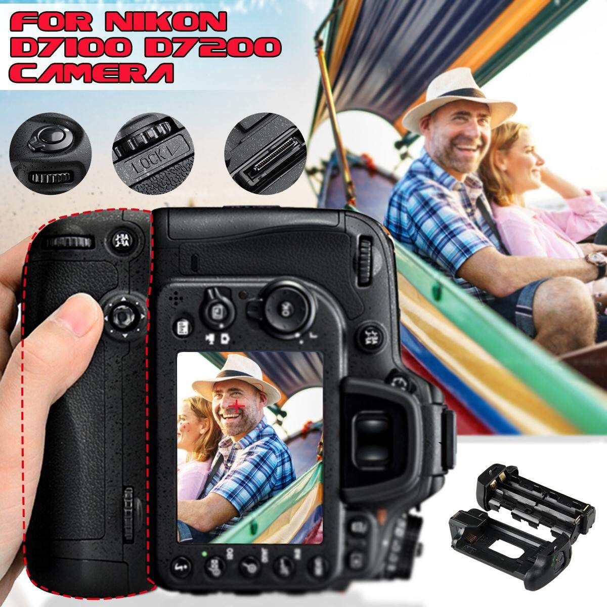 Professional Vertical Grip Pack Holder For Nikon D7100 D7200 Camera As MB-D15 EN-EL15
