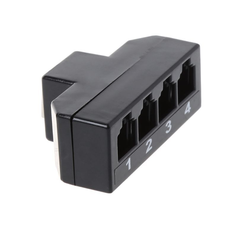 RJ11 6P4C Female To 4 Ethernet RJ45 8P8C Male F M Adapter