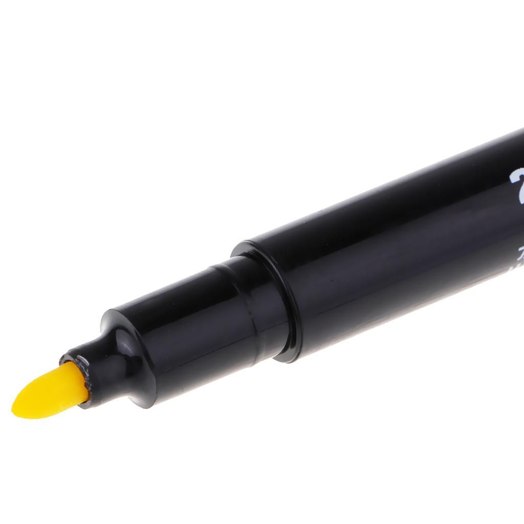 2mm T-Shirt Washable Fabric  Marker Pen Textile Clothes Yellow