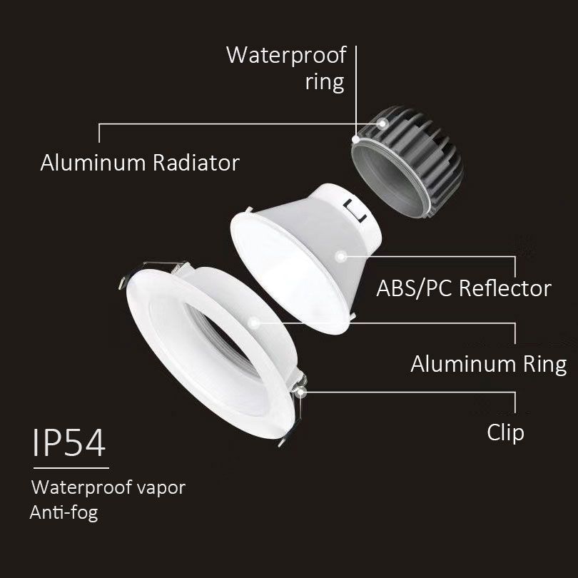 Anti-corrosion Dimmable Anti Fog IP55 Ceiling Light LED