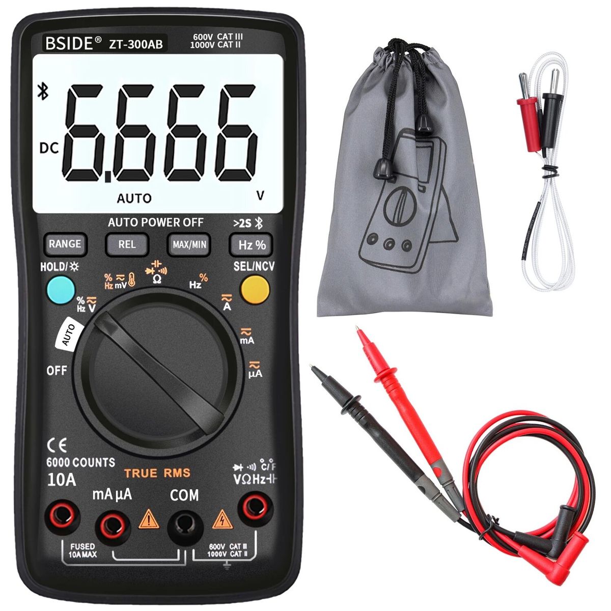 BSIDE ZT-300AB Digital Multimeter Wireless Technology