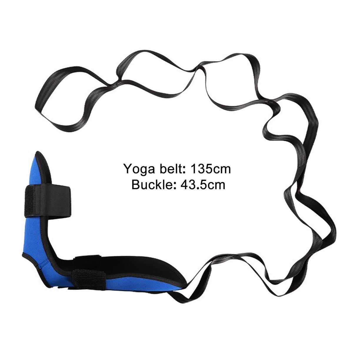 Leg Stretcher Strap Elastic Leg Training Strap for Gymnastics Blue