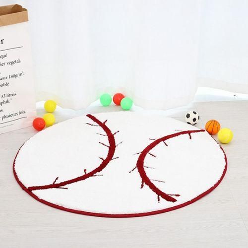Fiber Round Carpet Floor Mats Imitation Wool