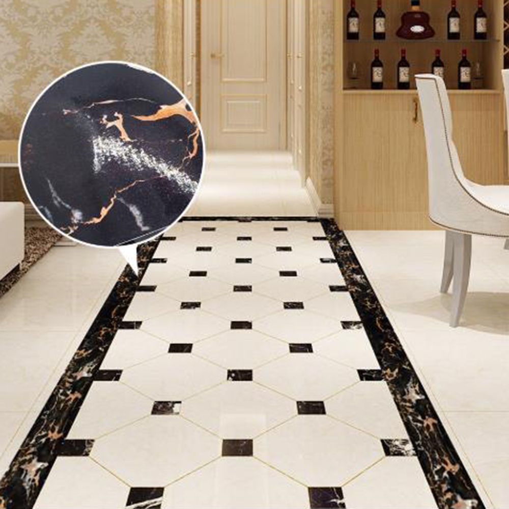 1 Roll Tile Sticker 10x200cm Pvc Marble Self 3D Adhesive Bathroom Kitchen Wall Stair Floor Border Tile Sticker-Type 1