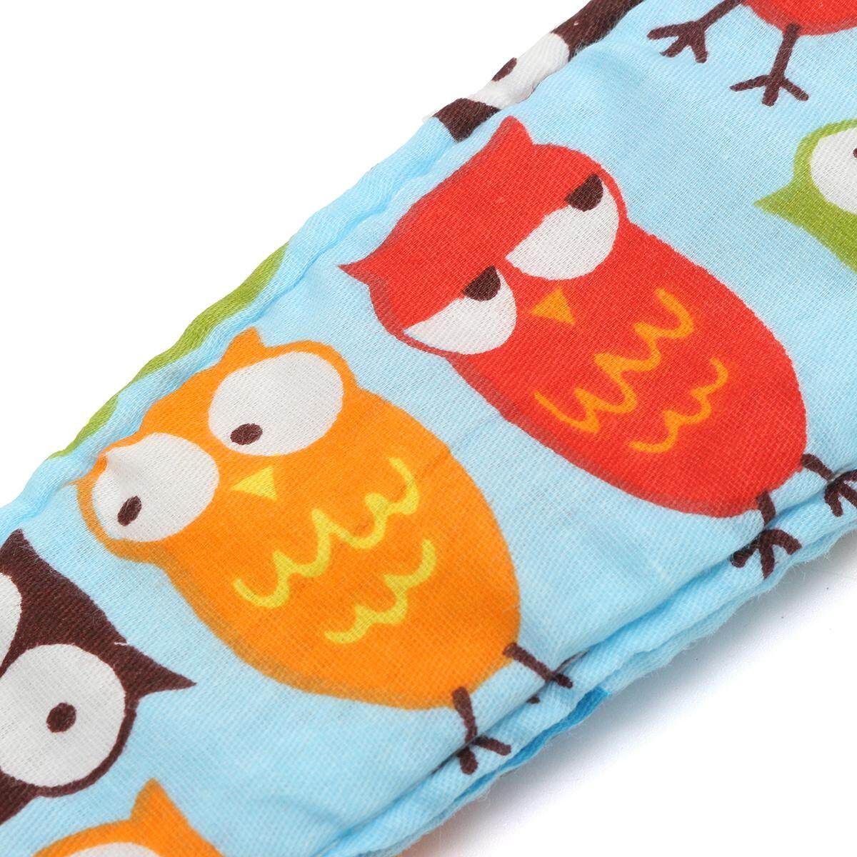 2pcs Baby Car Seat Sleep Head Children Travel Safety Adjustable Strap Belt Blue Olw Birds