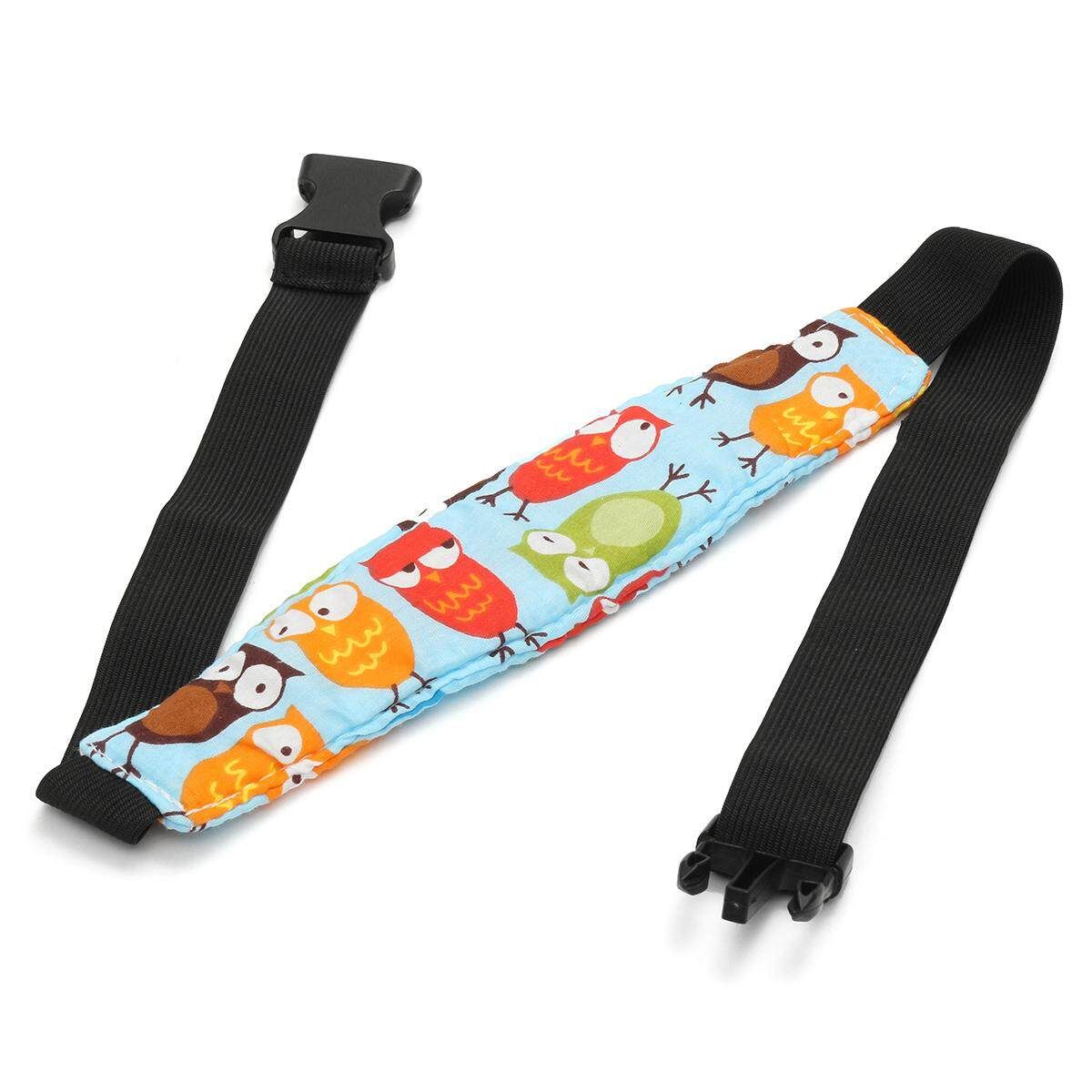 2pcs Baby Car Seat Sleep Head Children Travel Safety Adjustable Strap Belt Blue Olw Birds