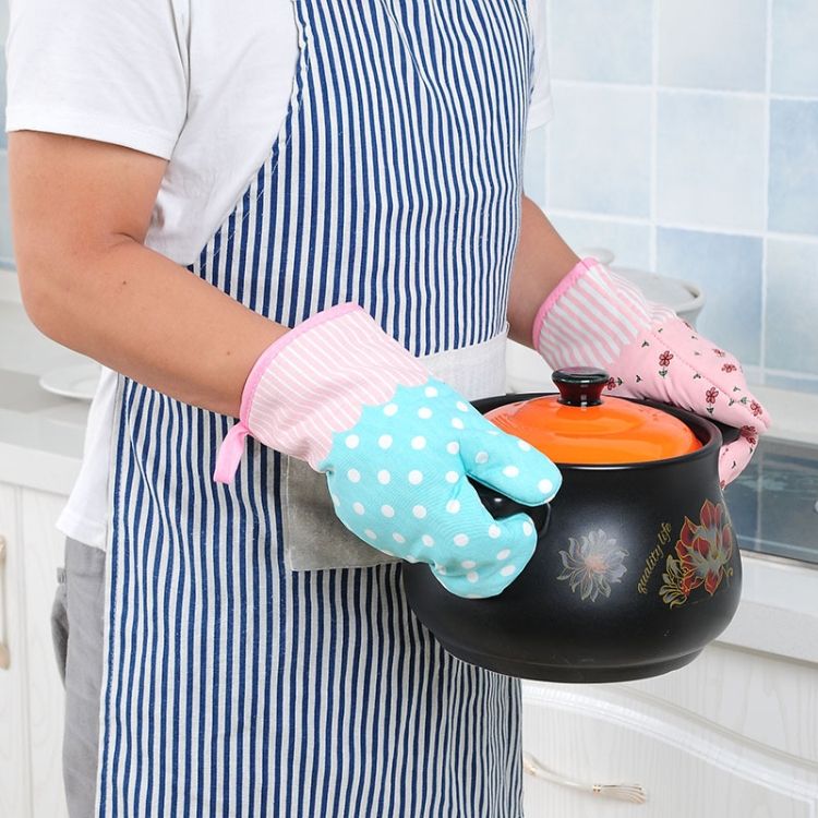 Thickened Anti-scald Baking Glove Multicolor Delivery 2 PCS