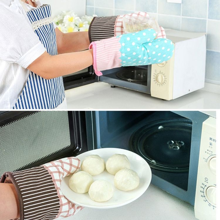 Thickened Anti-scald Baking Glove Multicolor Delivery 2 PCS