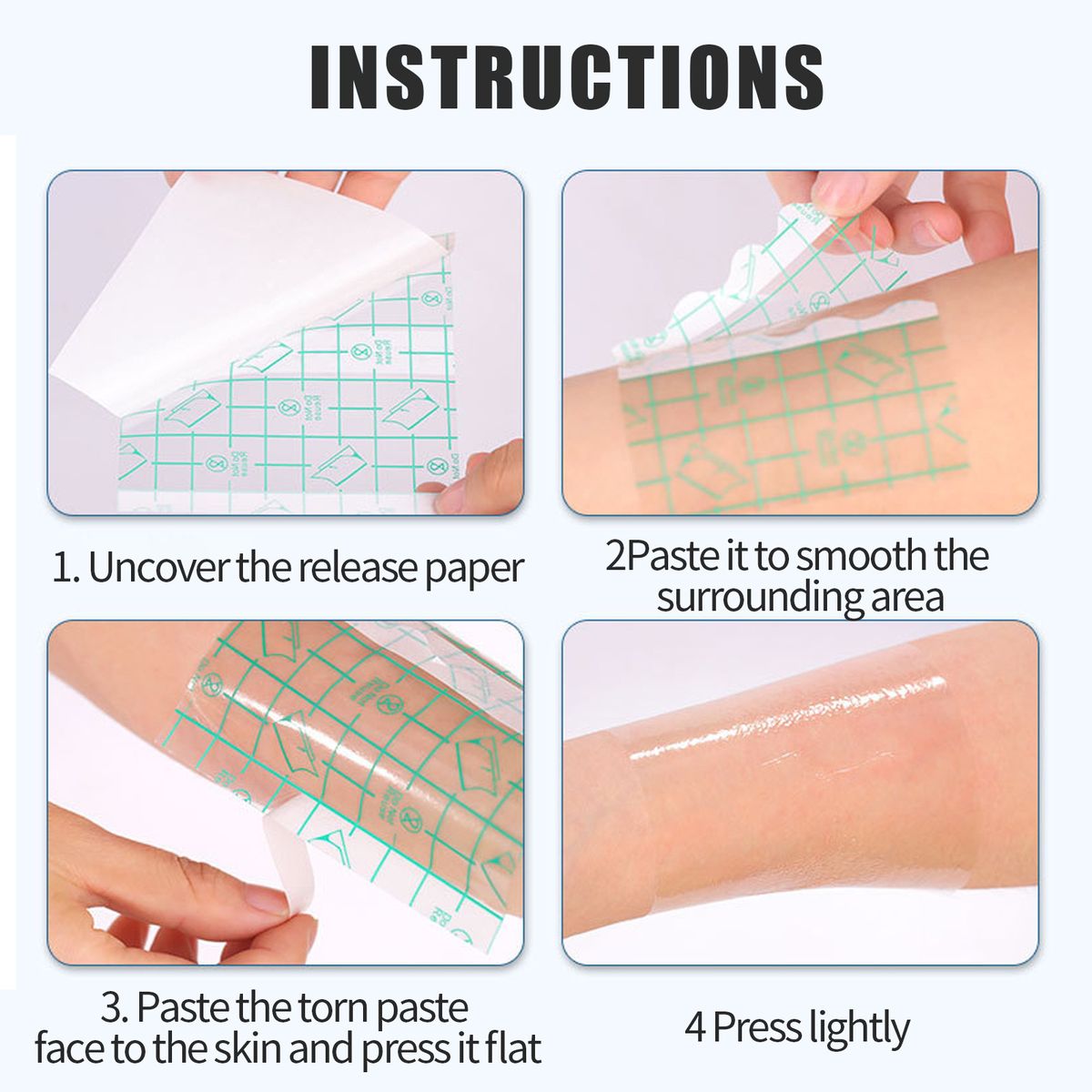 10Pcs Waterproof Healing Bandage Adhesive Protect Wound
