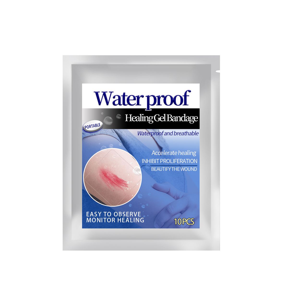 10Pcs Waterproof Healing Bandage Adhesive Protect Wound