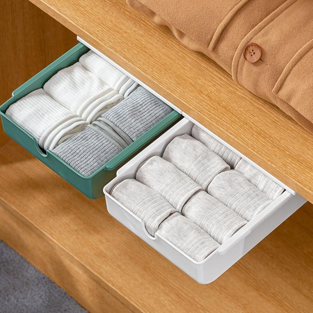 Storage Drawers Self Stick Pencil Tray Desk Table Storage