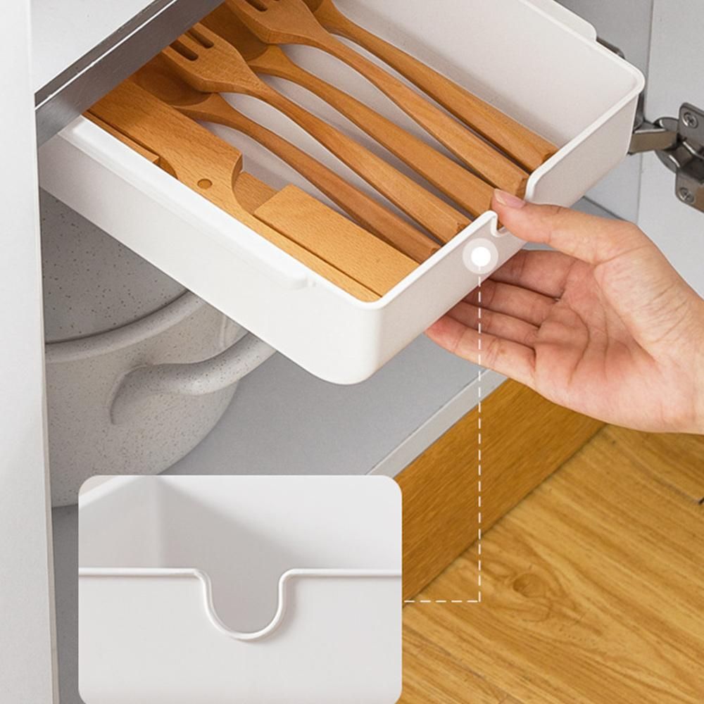 Storage Drawers Self Stick Pencil Tray Desk Table Storage