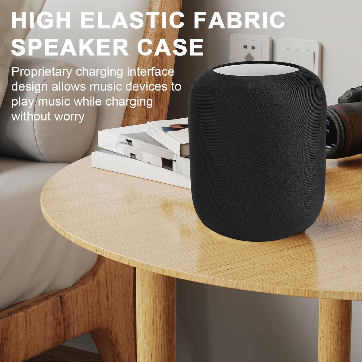 Dust-proof Speaker Cover Homepod Speaker Sleeve Premium Dust Cover Black