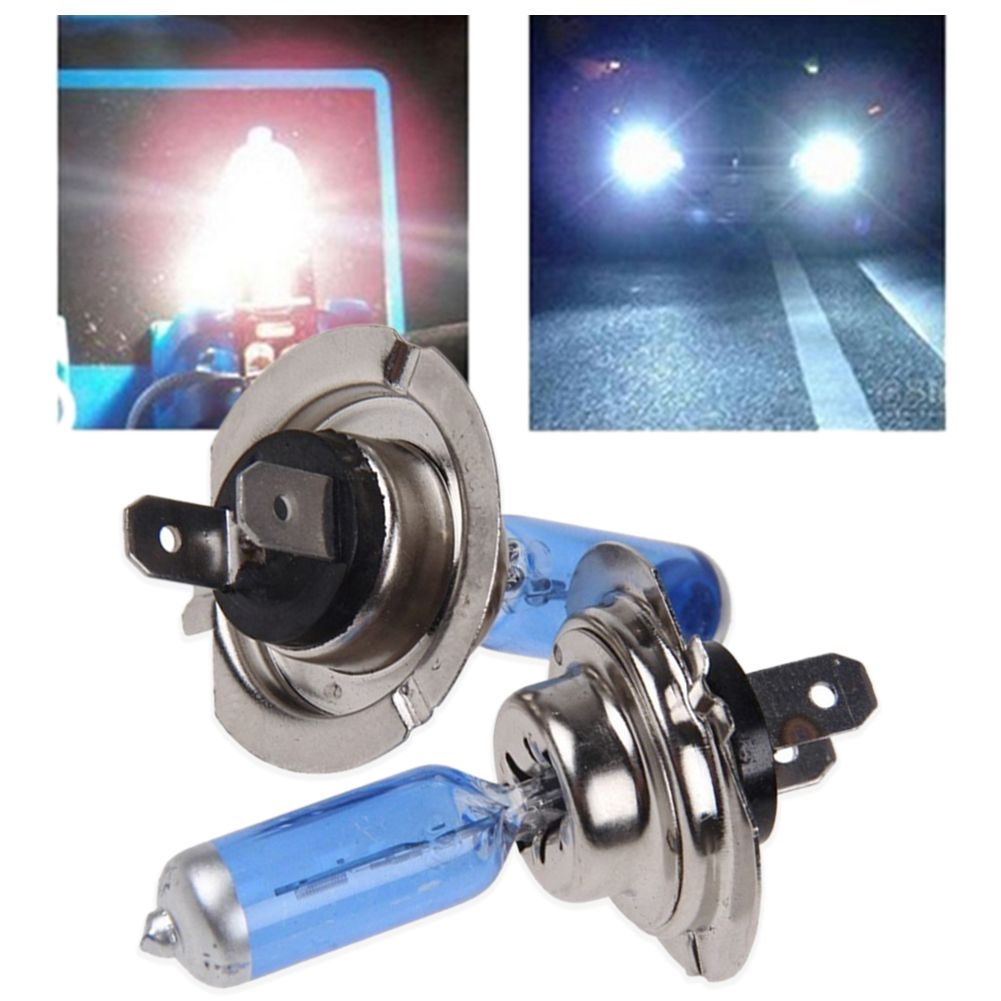 2Pcs 55W 12V H7 6000K Car Xenon Halogen Headlight Super Bright White Bulb Lamp