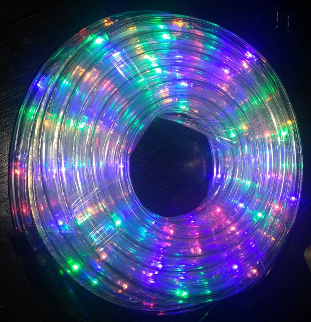 Multi Colour Christmas Rope Light - 10M
