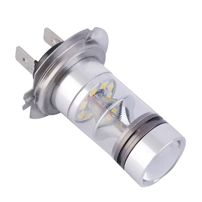 Car Vehicle White H7 100W LED 20-SMD Projector Fog Driving