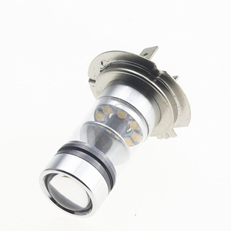 Car Vehicle White H7 100W LED 20-SMD Projector Fog Driving