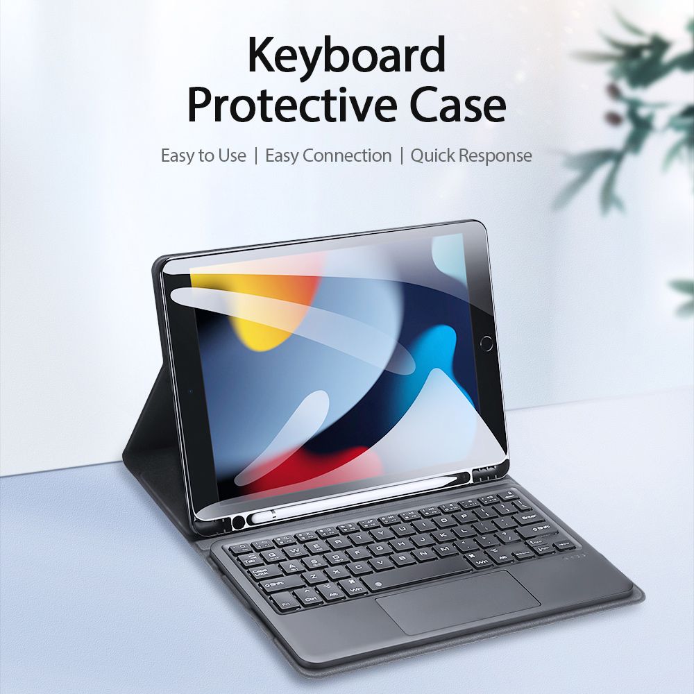 Wireless Bluetooth Keyboard Case For IPad 9th Generation