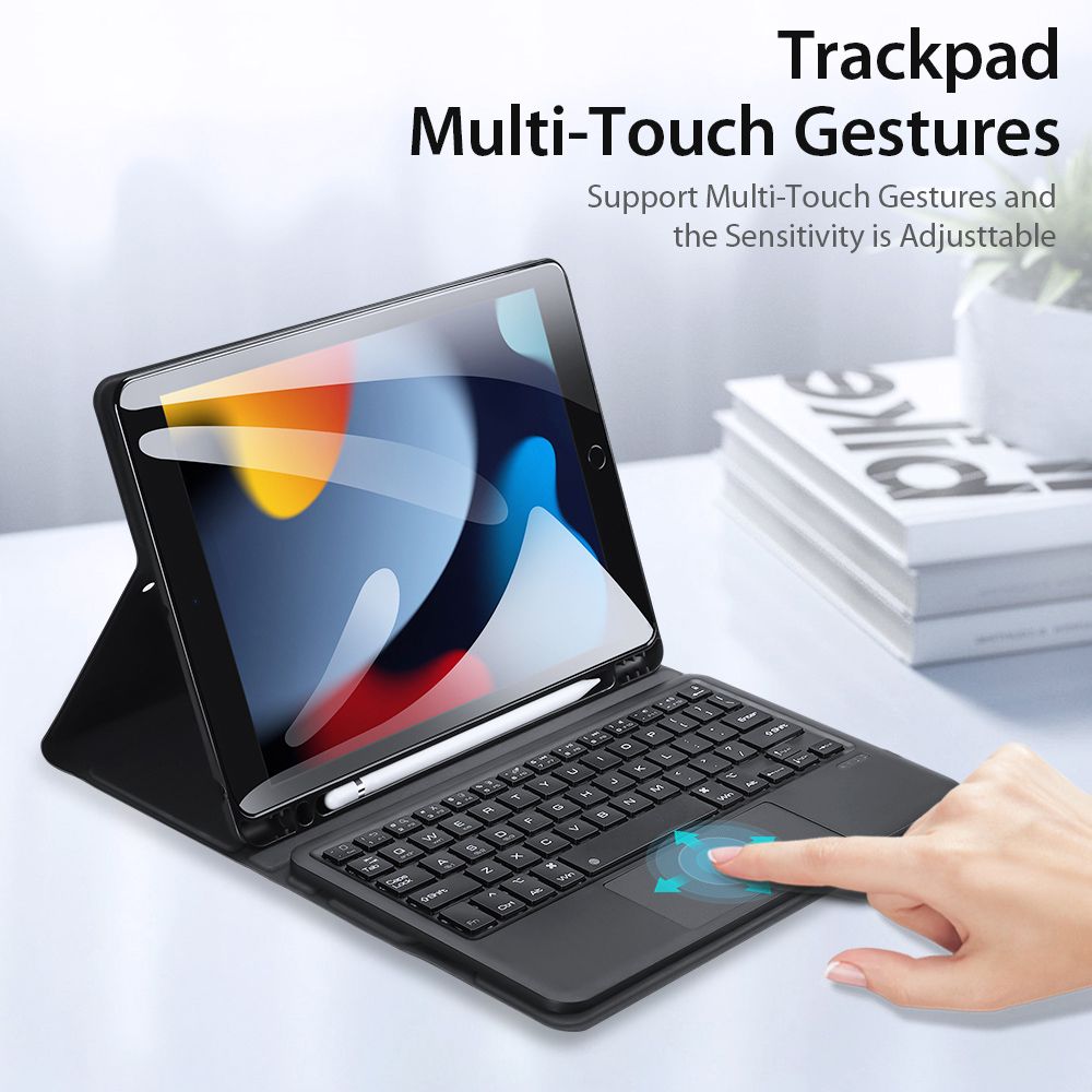 Wireless Bluetooth Keyboard Case For IPad 9th Generation