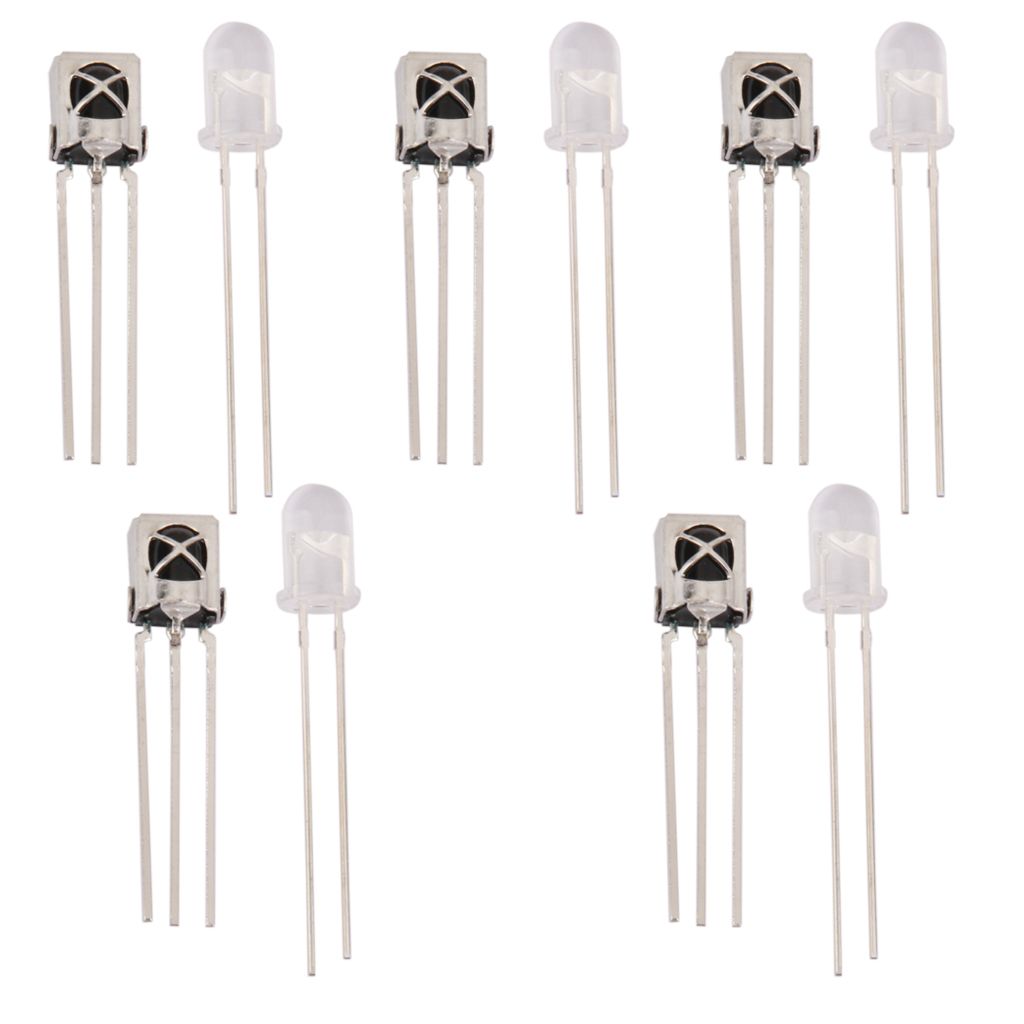 3 Leg Infrared Diode LED IR Transmitter And Receiver Tube 5 Pairs For