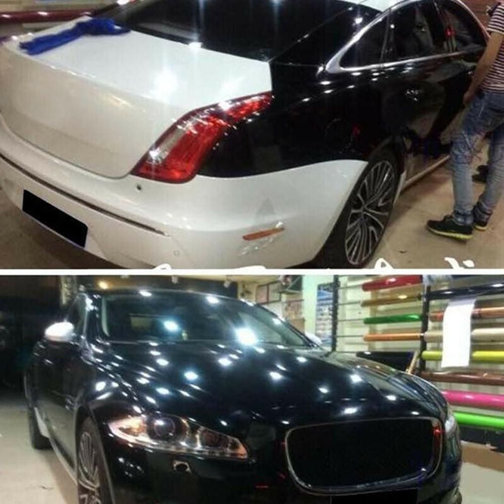 1Pcs High Quality 100x30cm UV Resistant Adhesive High Gloss BlaVinyl Tape Car Wrap Film Protection Waterproof Sticker