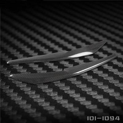 Carbon Fiber Headlight Eyebrow Cover Trim Sticker Head Lamp Eyelid For Mazda 6 Atenza 2014   2016 M6 Fiber gl eyebrow