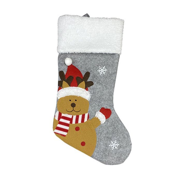 Snowman Elk Santa Claus Christmas Tree Stocking Candy-