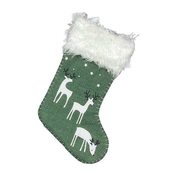 Christmas Stocking Gift Storage Bag Candy Container-Green