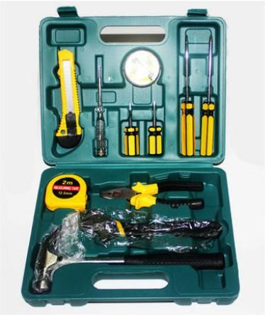 12 PCS BASIC HAND CARRY TOOL KIT BOX FIX REPAIR HOME TOOLS SET