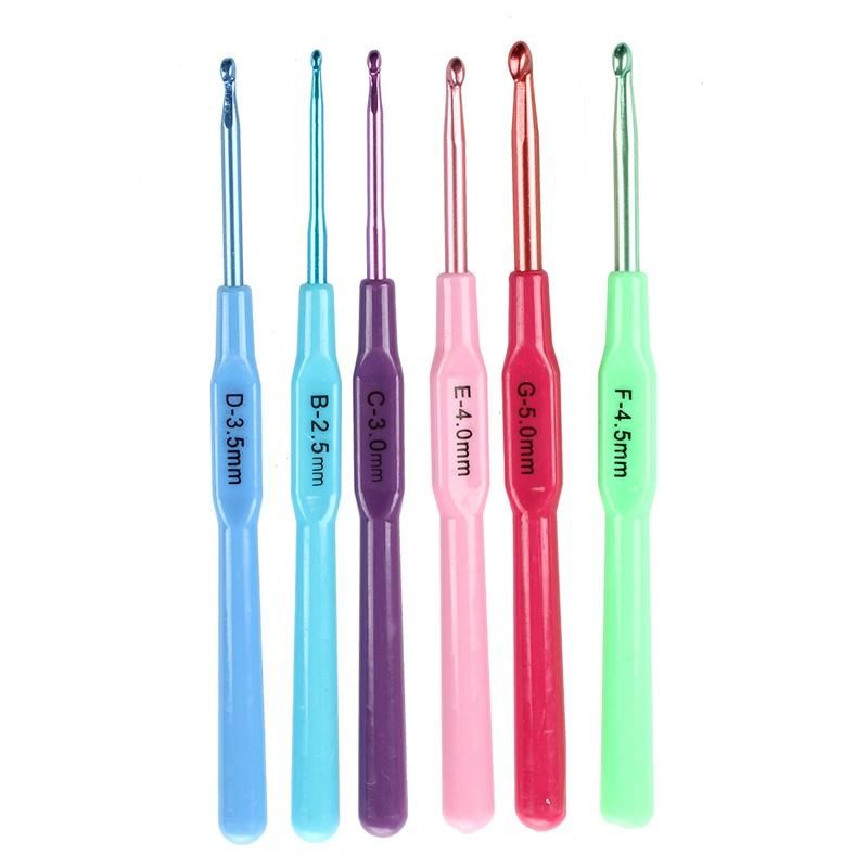 Plastic Handle Crochet Hooks Knit s Weave Craft -
