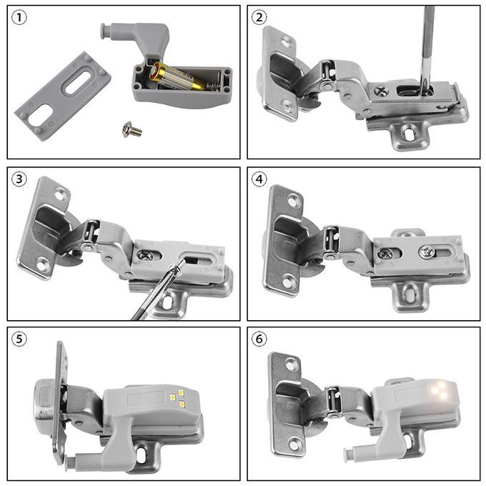 2PCs LED Under Cabinet Light Universal Wardrobe Light Sensor