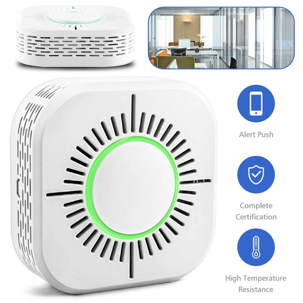 High Decibel Wireless Smoke Alarm Detector Whit Battery